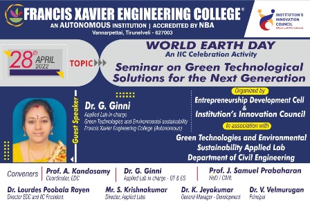 Seminar on the Green Technological Solutions for the Next Generation