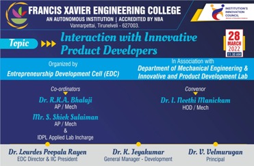 Interaction with Innovative Product Developers