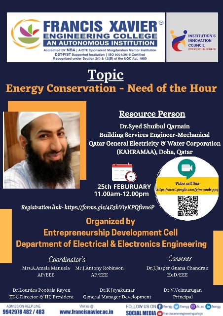 Energy Conservation – Need of the Hour