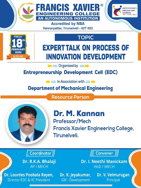 Expert Talk on Process of Innovation Development
