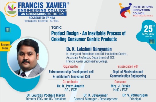 Seminar on Product Design - An Inevitable Process of Creating Consumer Centric Products