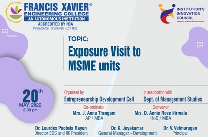 Exposure Visit to MSME Units