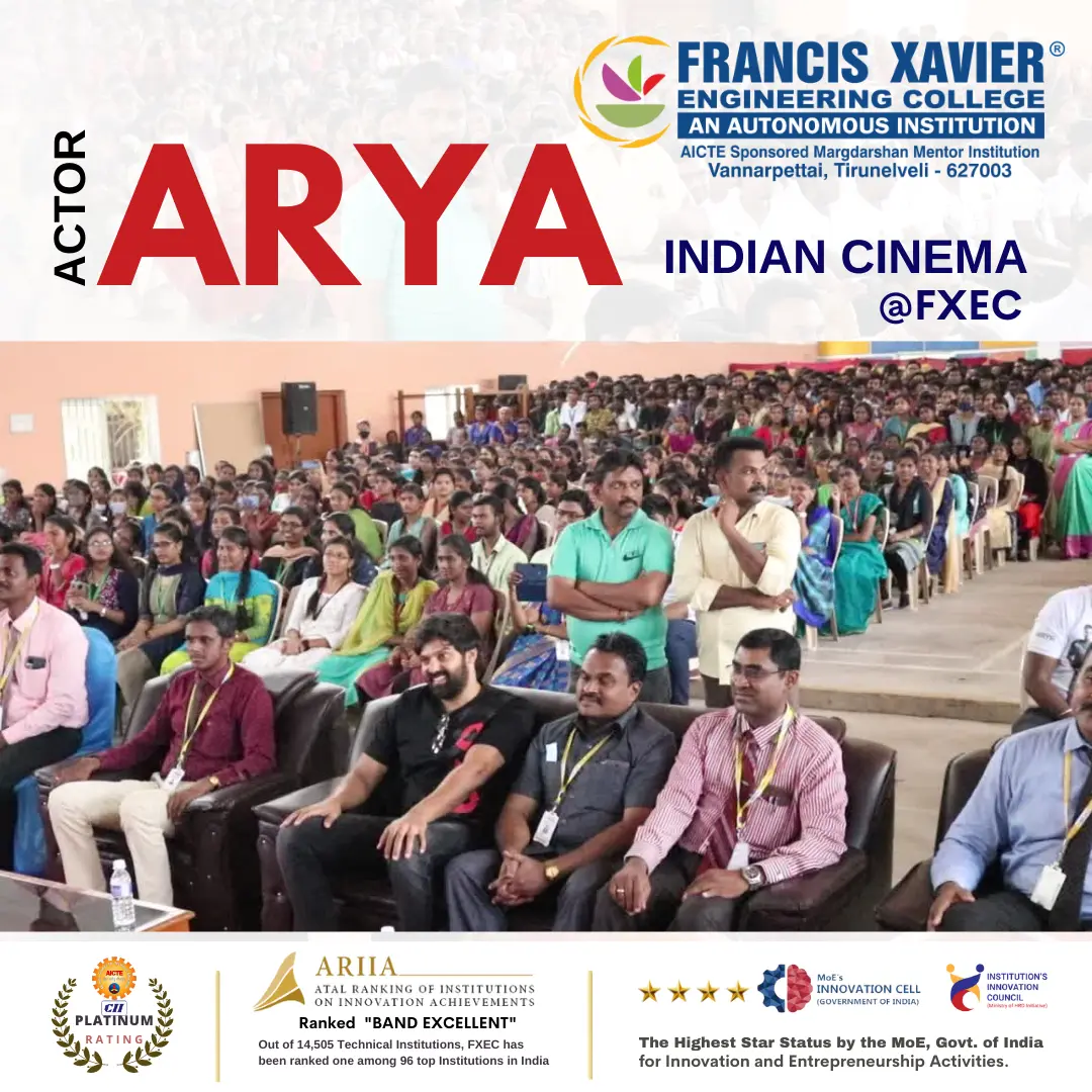 Actor Arya Indian Cinema @ FXEC