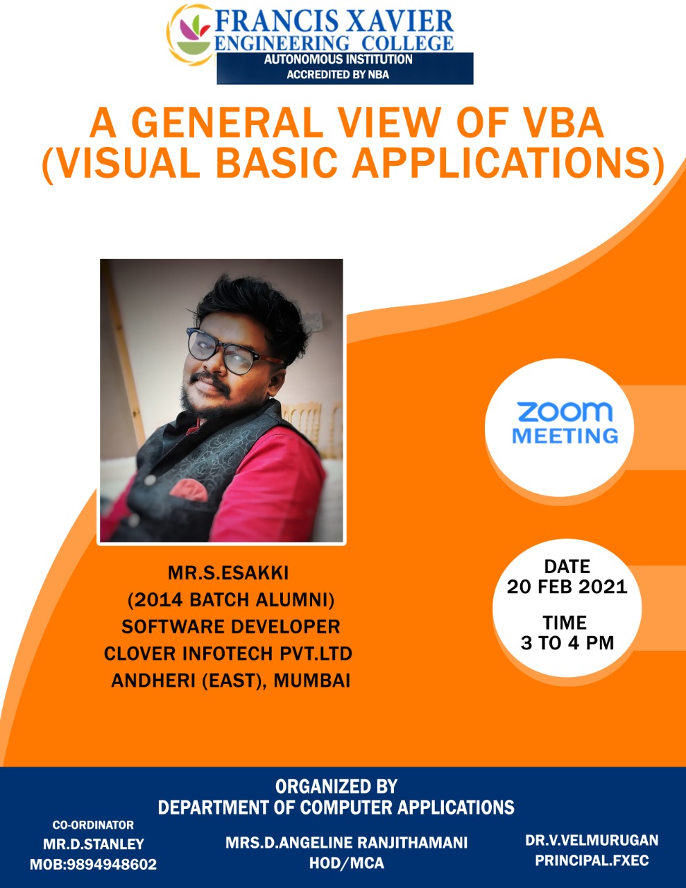 Alumini Guest Lecture on General View of VBA