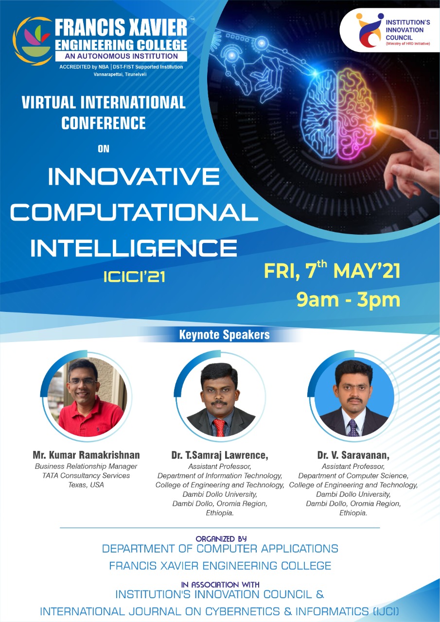 International Conference on Innovative Computational Intelligence, ICICI’21