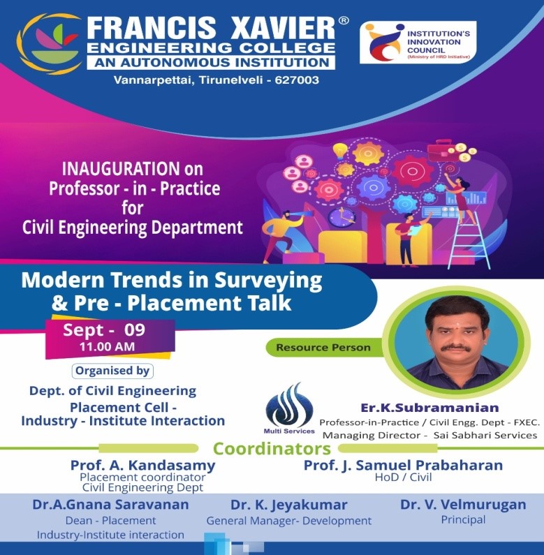 Modern Trends in Surveying & Pre - Placement Talk