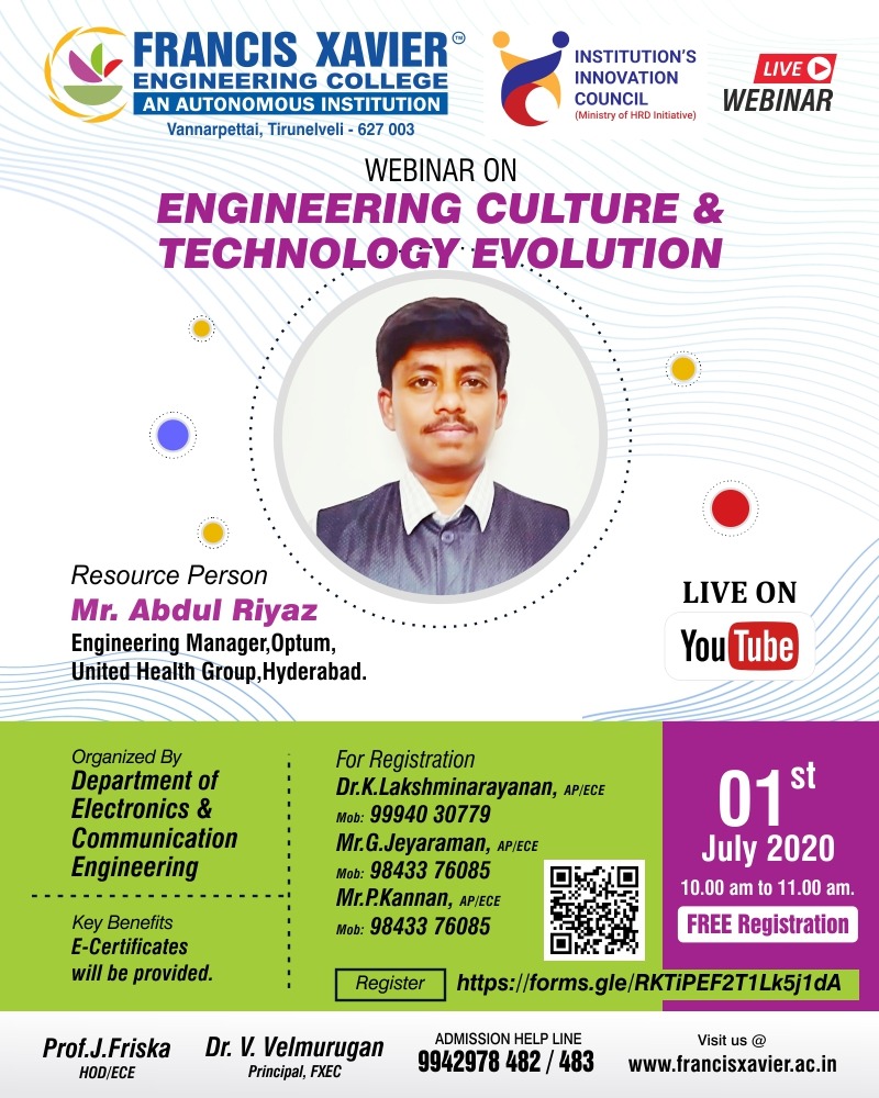Webinar on Engineering Culture &Technology Evolution