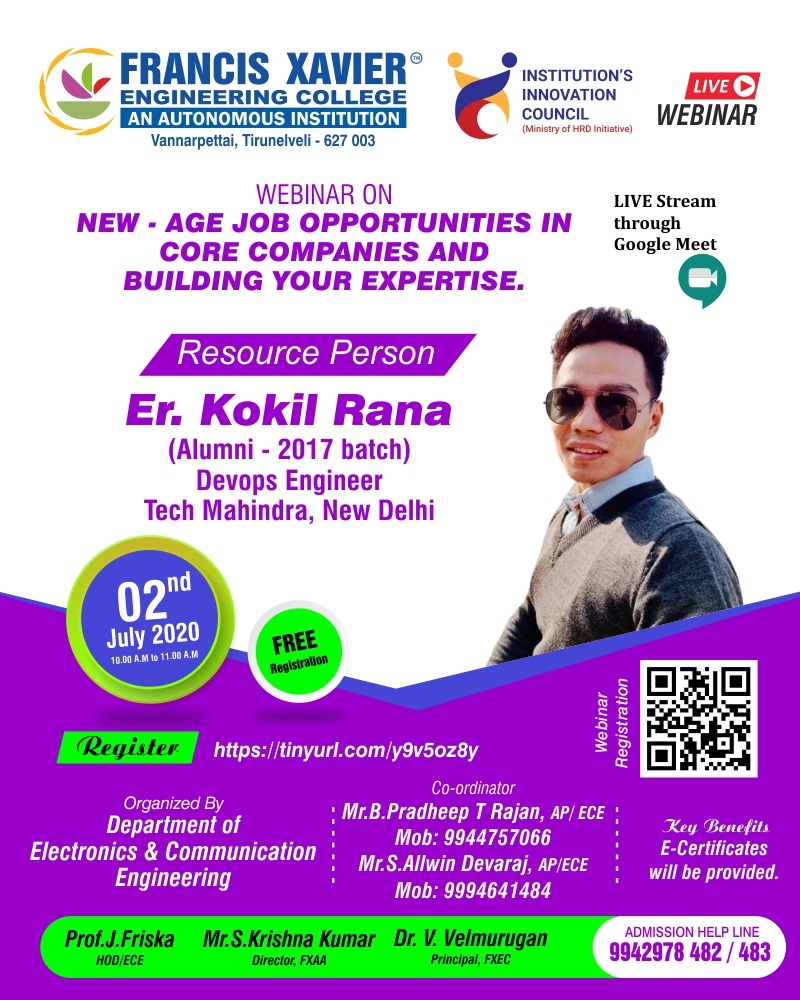 Webinar on New-Age Job Opportunities in Core Companies and Building Your Expertise