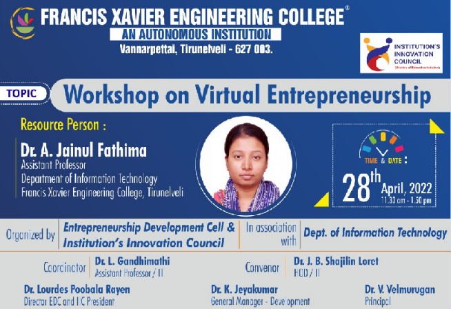 Workshop - Virtual Entrepreneurship