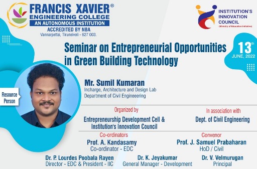 Entrepreneurial Opportunities in Green Building Technologies