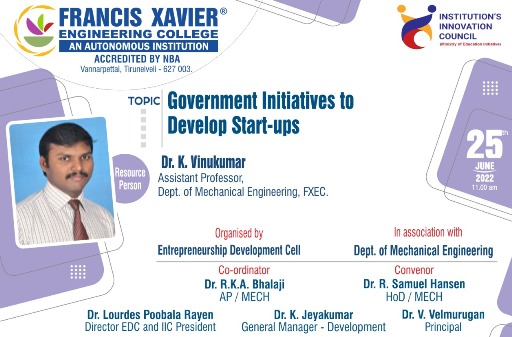Session on Government Initiatives to Develop Start-ups