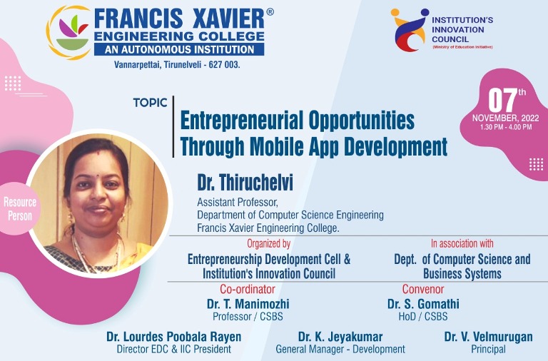 Expert Talk On Entrepreneurial Opportunities Through Mobile App Development