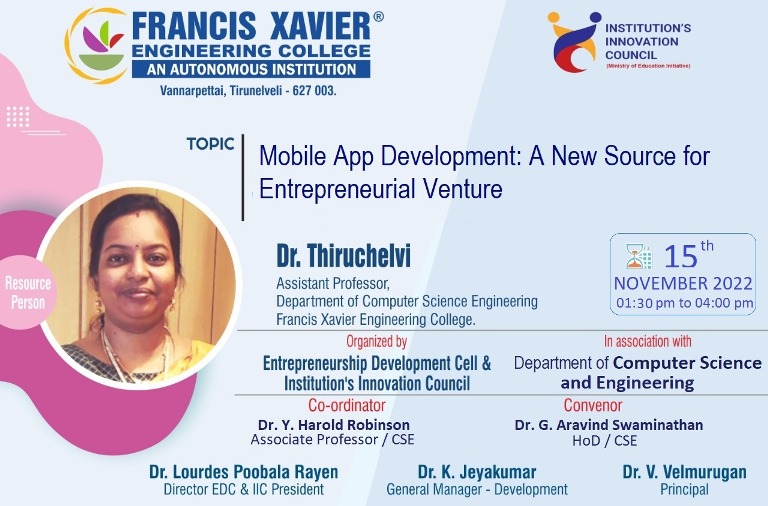 Expert Talk on Mobile App Development: A New Source for Entrepreneurial Venture