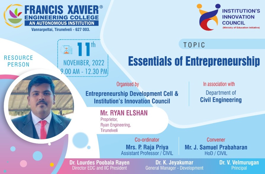 Guest Talk on Essentials of Entrepreneurship