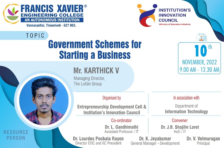 Report for the Government Schemes for starting a Business