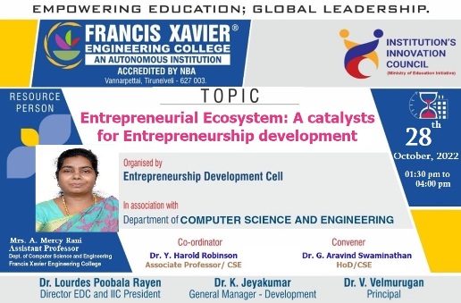 A Catalysts for Entrepreneurship Development