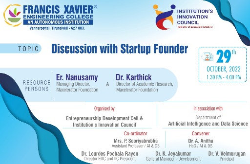 Discussion with Startup Founder