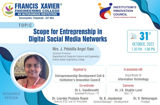 Scope for Entrepreneurship in Digital Social Media Networks