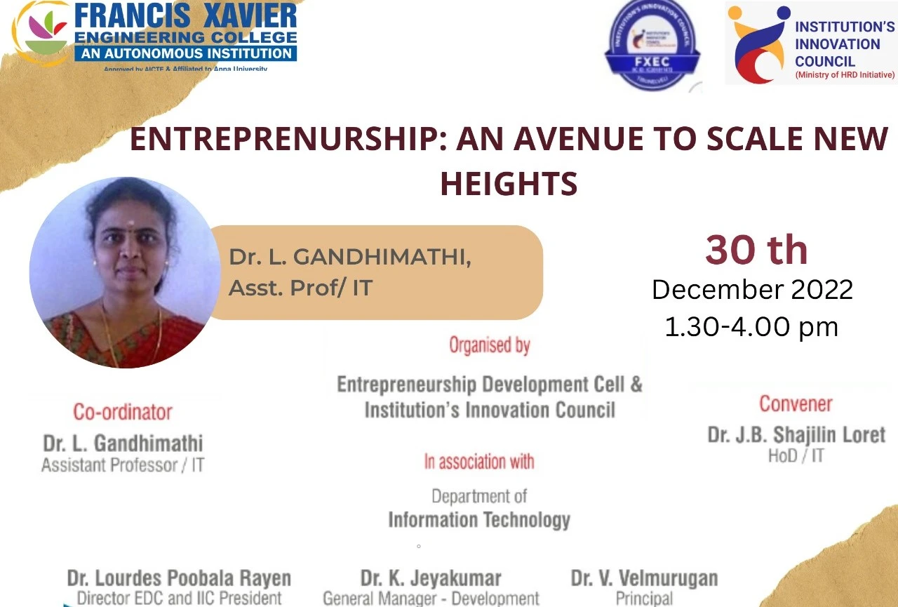 Expert Talk on Entrepreneurship: An Avenue to Scale New Heights 