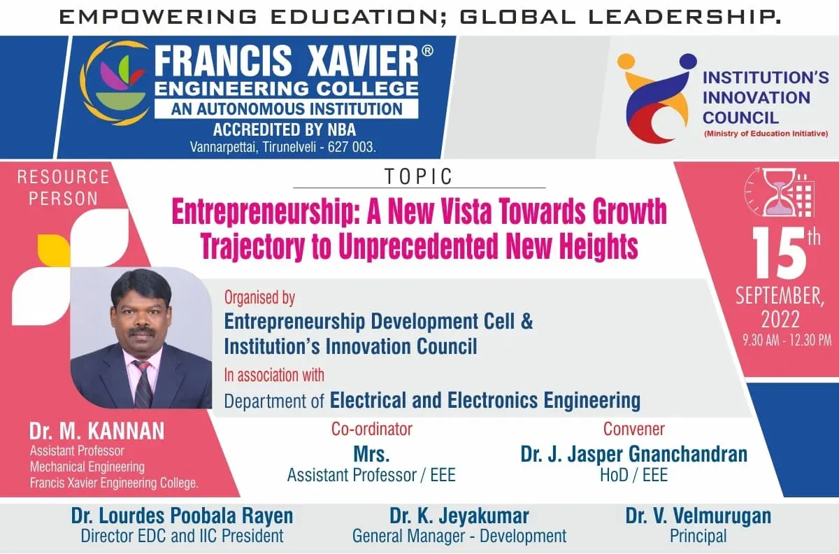 Expert Talk on Entrepreneurship: A new vista towards growth Trajectory to unprecedented new heights