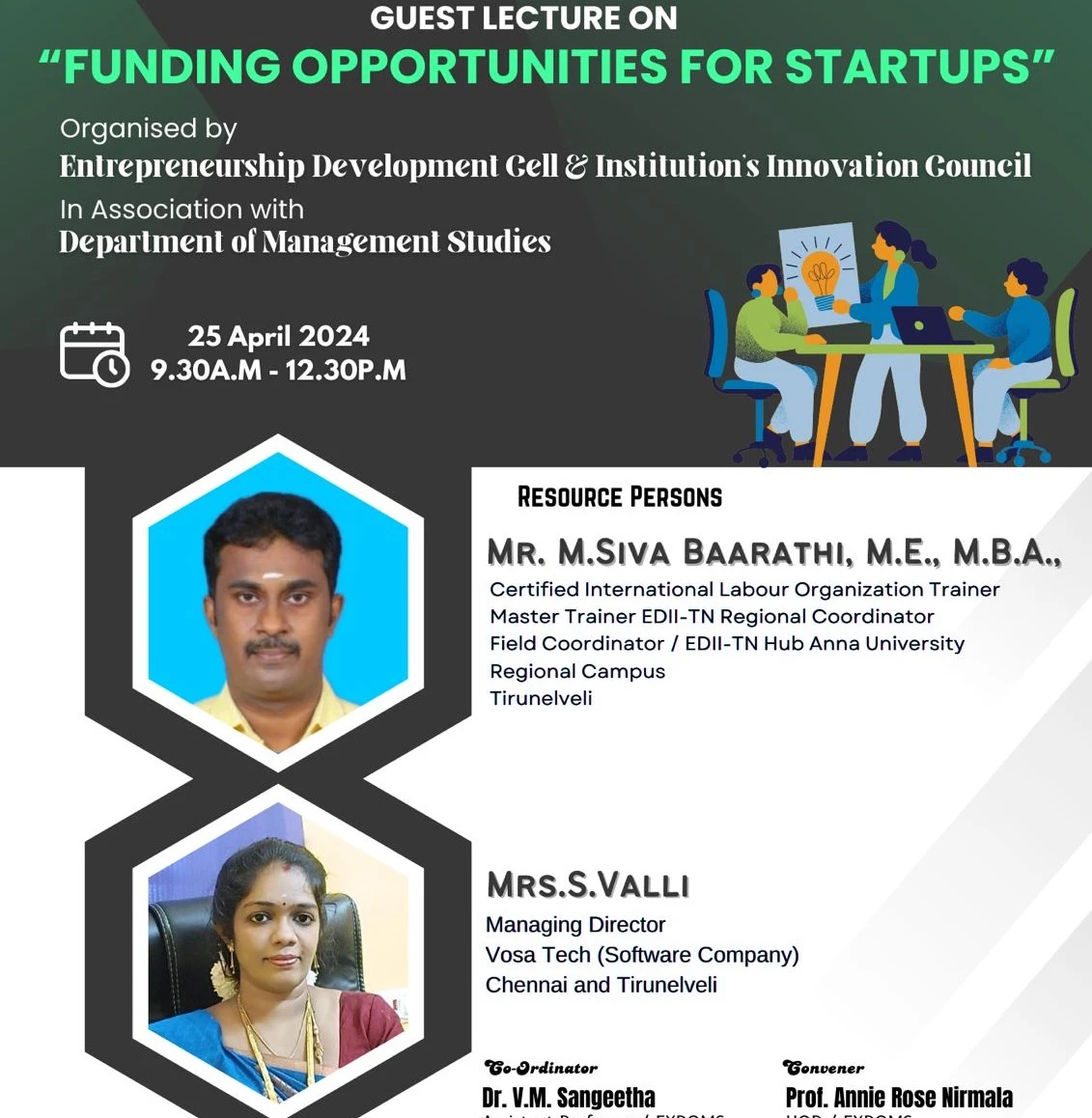 Guest lecture on Funding Opportunities for Startups