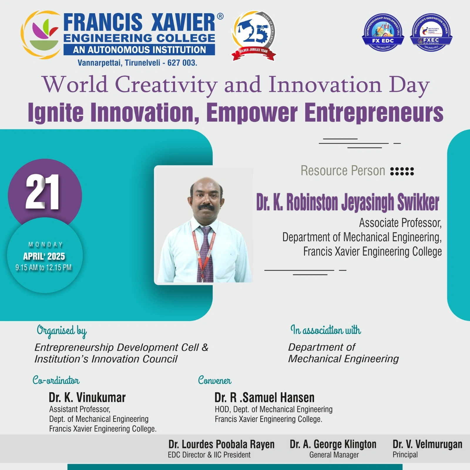 World Creativity and Innovation Day Ignite Innovation, Empower Entrepreneurs