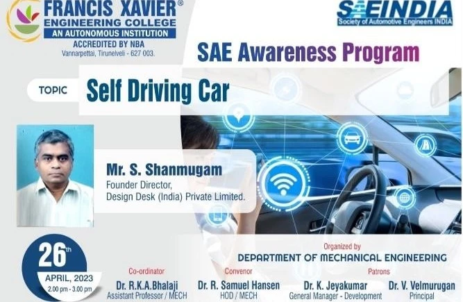 SAE Awareness Program - Self Driving Car 