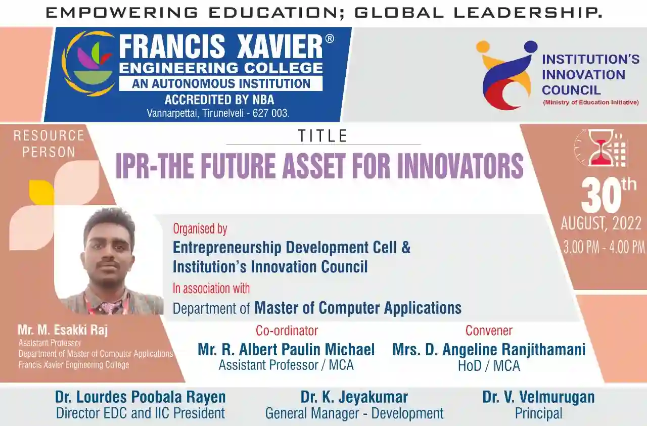Seminar on IPR-The Future Asset for Innovators