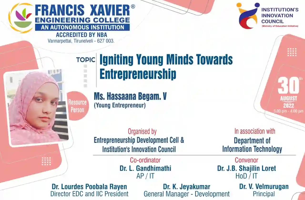 Igniting young Minds Towards Entrepreneurship