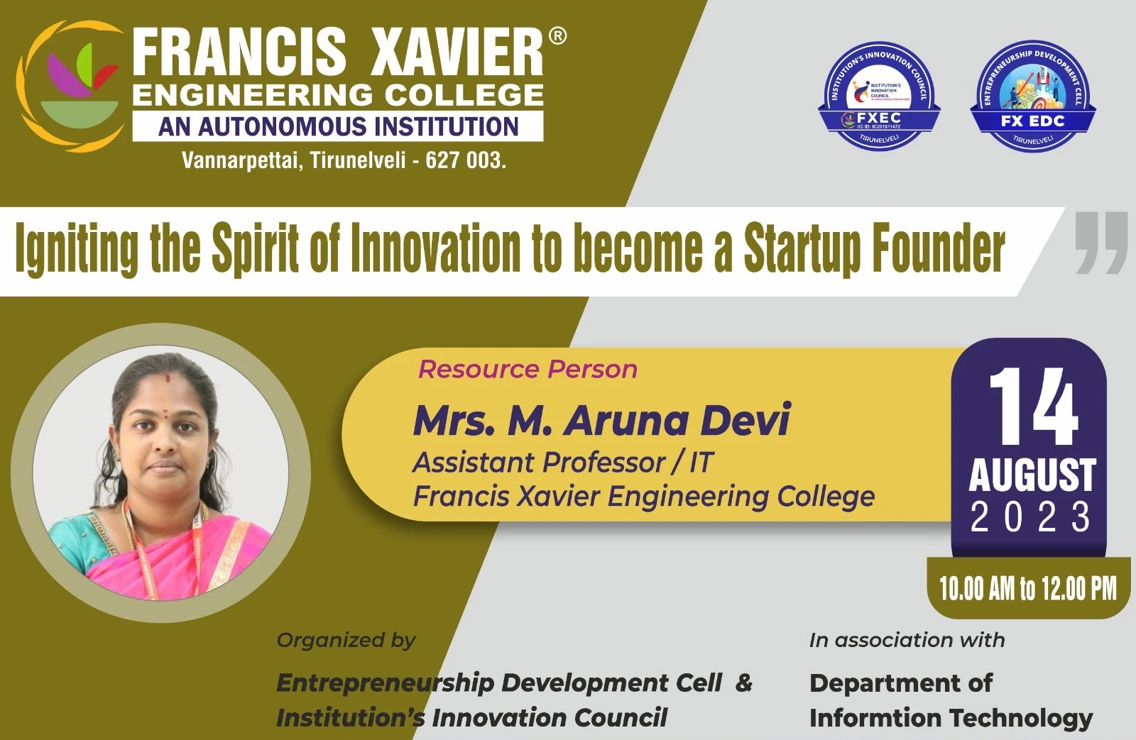 Igniting the Spirit of Innovation to become a Startup Founder
