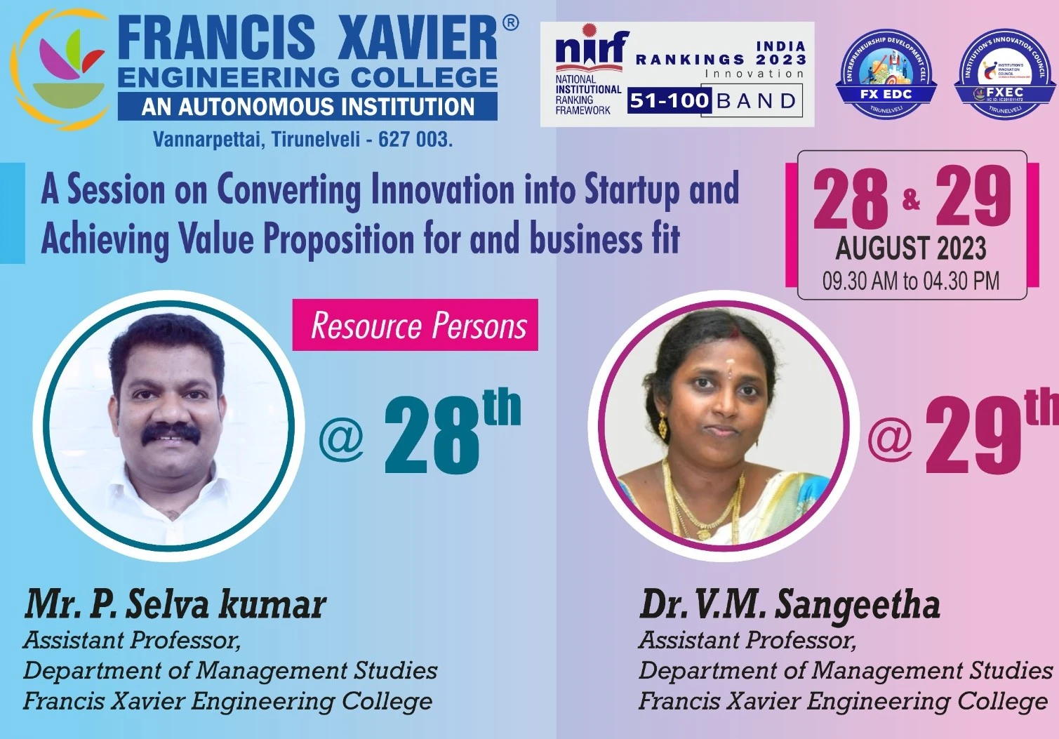 Converting Innovation into Startup and Achieving Value Proposition Fit and Business Fit”