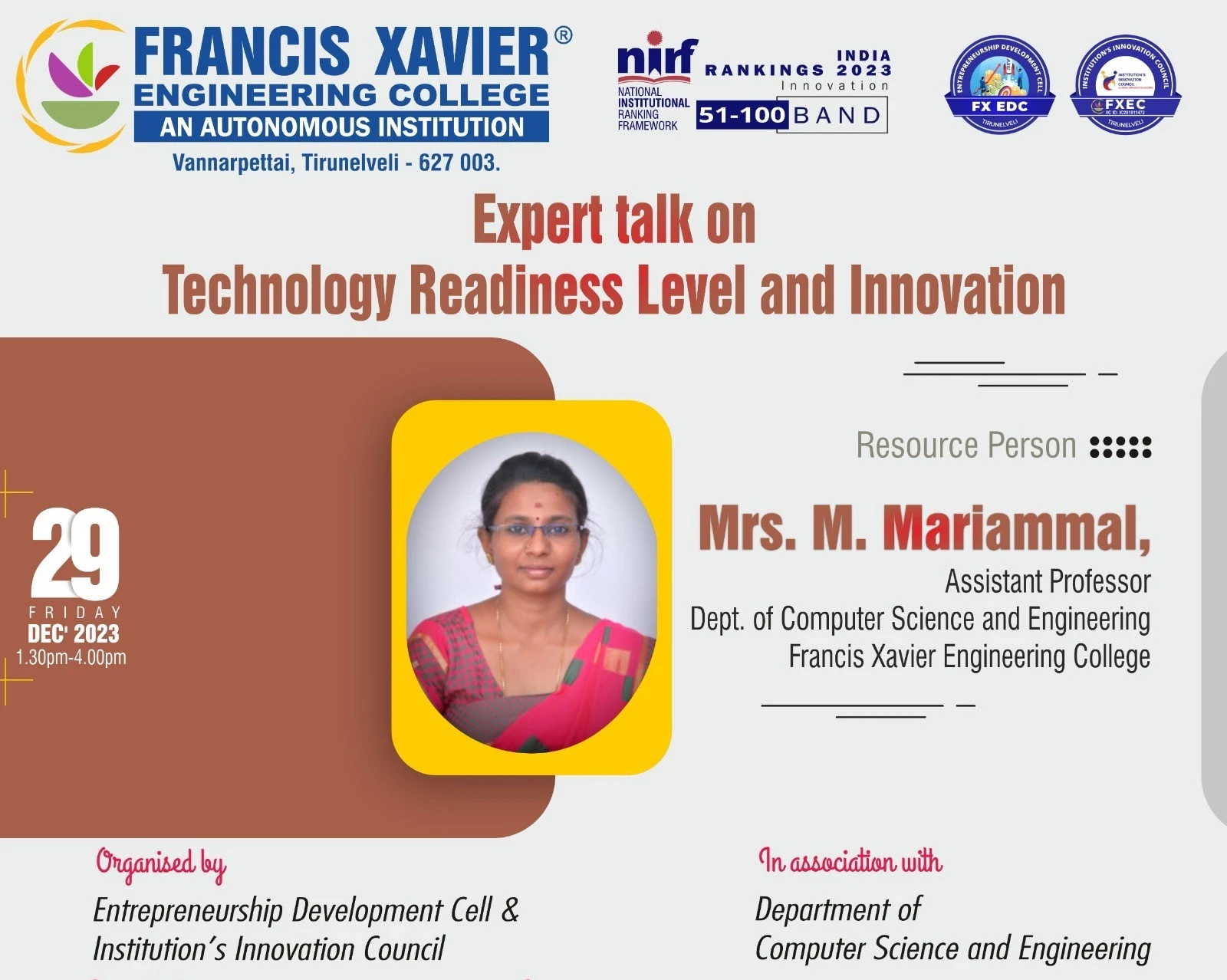 Expert talk on Technology Readiness Level and Innovation