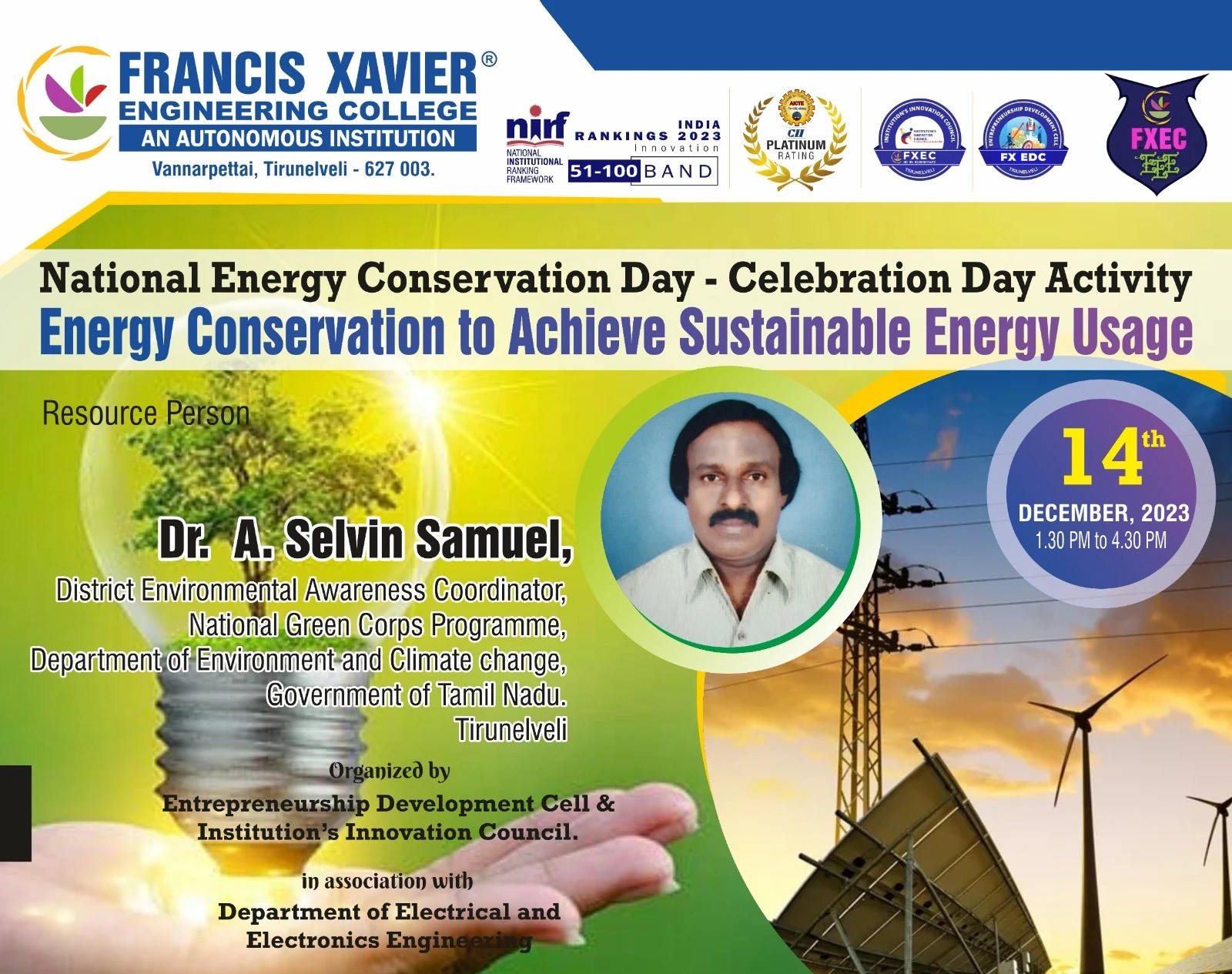 Energy Conservation to Achieve Sustainable Energy Usage