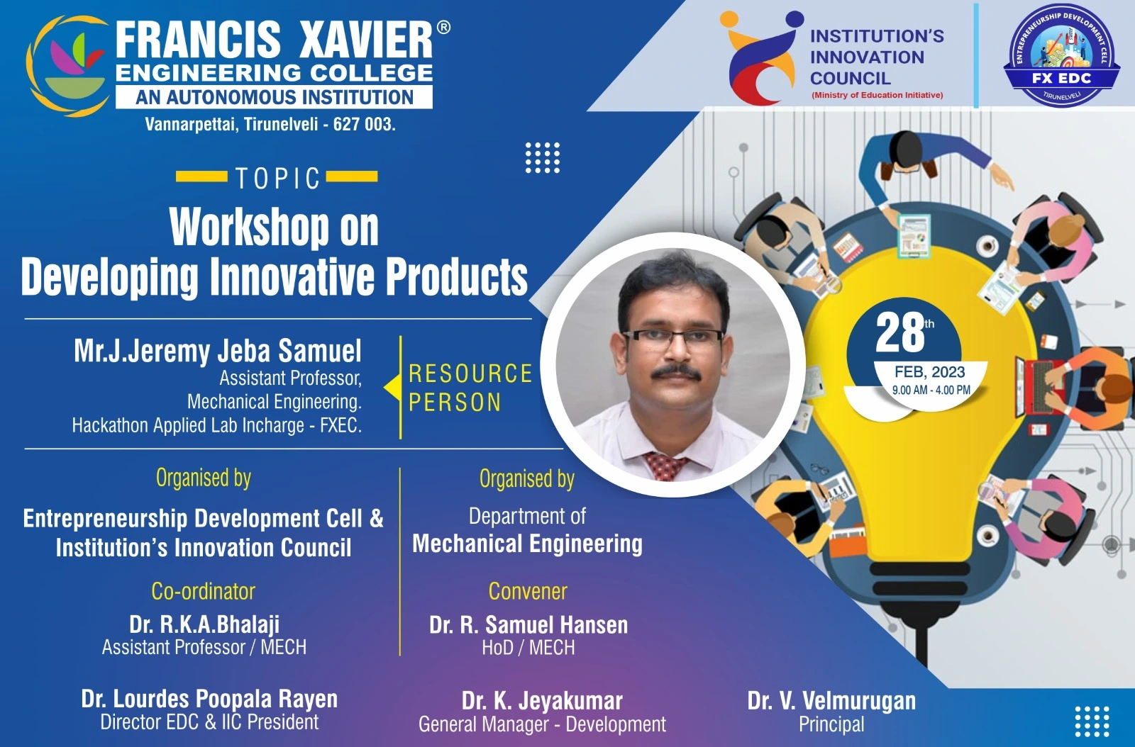 Workshop on Developing Innovative Products