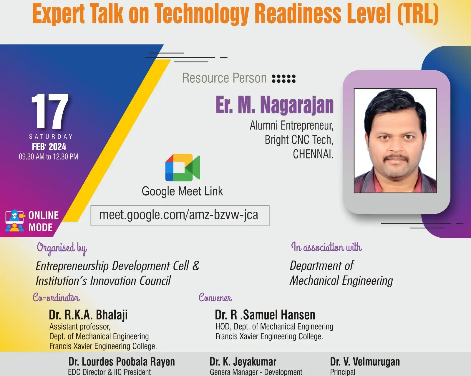 Expert Talk on Technology Readiness Level