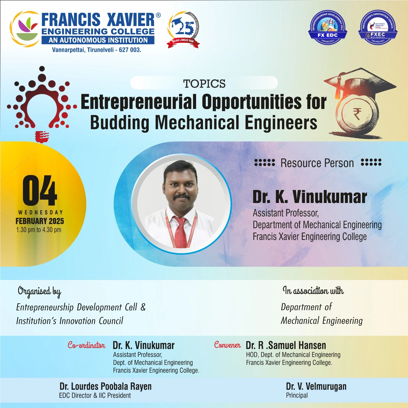 “Entrepreneurial Opportunities for Budding Mechanical Engineers”  