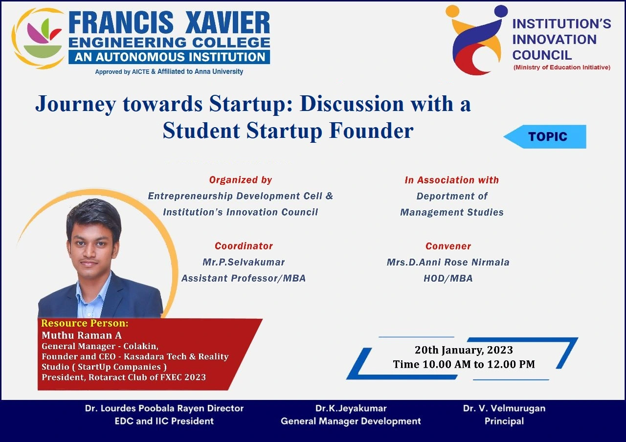 Journey towards Startup: Discussion with a Student Startup Founder