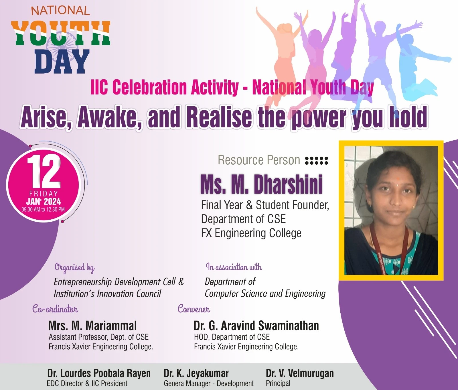 Arise, Awake and Realise the power you hold IIC Celebration Day Activity- National Youth Day