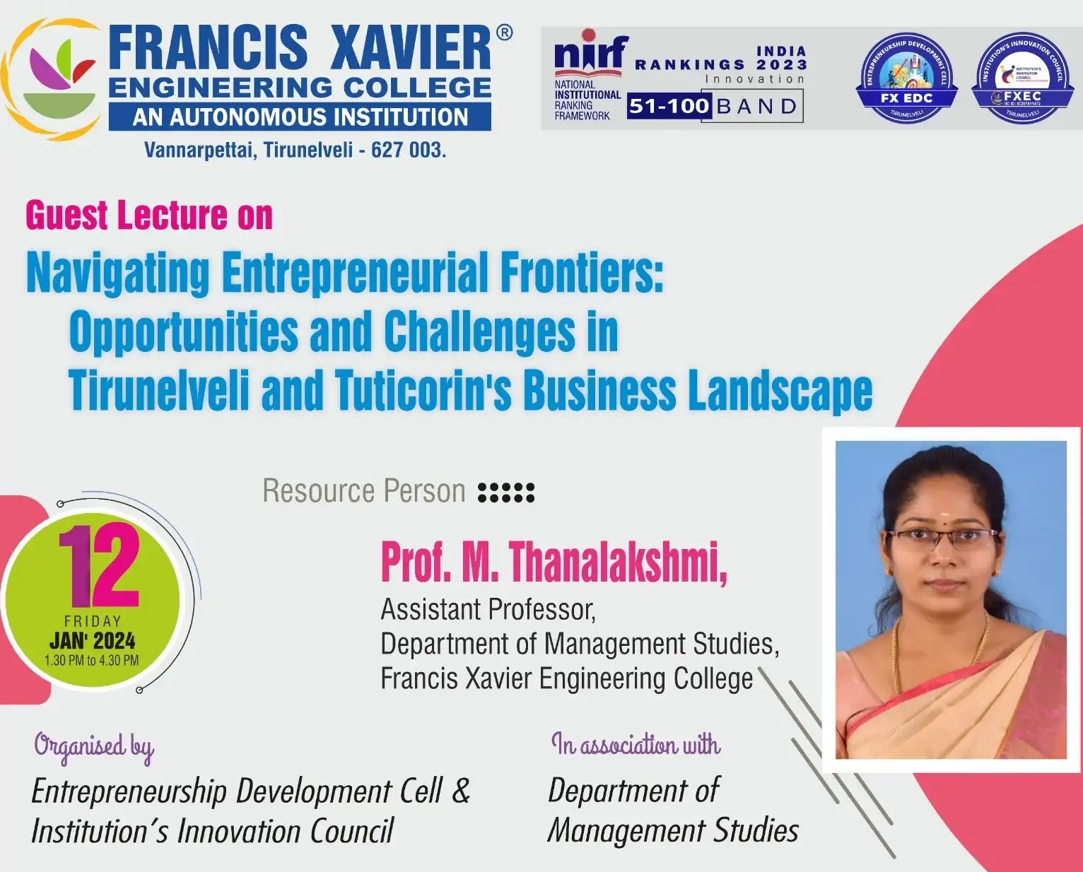 Navigating Entrepreneurial frontiers Opportunities and Challenges in Tirunelveli and Tuticorin Business landscape