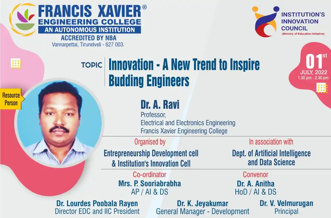 Innovation-A new trend to inspire budding Engineers