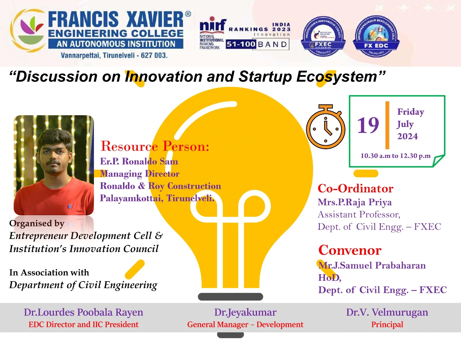 Discussion on Innovation and Startup Ecosystem