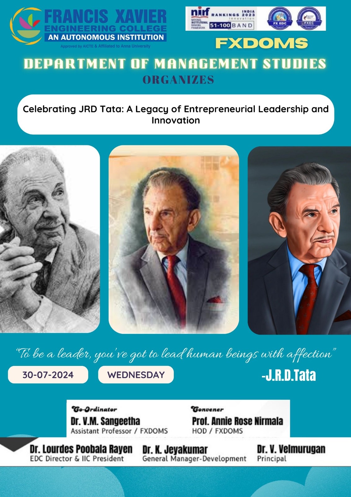 Celebrating JRD Tata: A Legacy of Entrepreneurial Leadership and Innovation