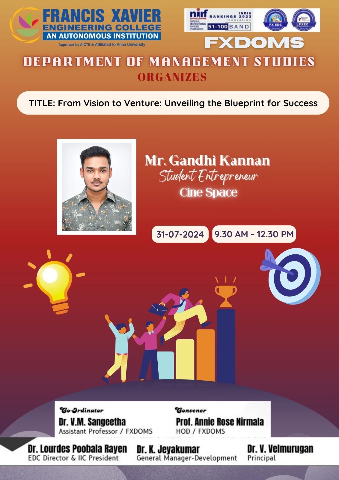 Entrepreneurial Talk on From Vision to Venture: Unveiling the Blueprint for Success