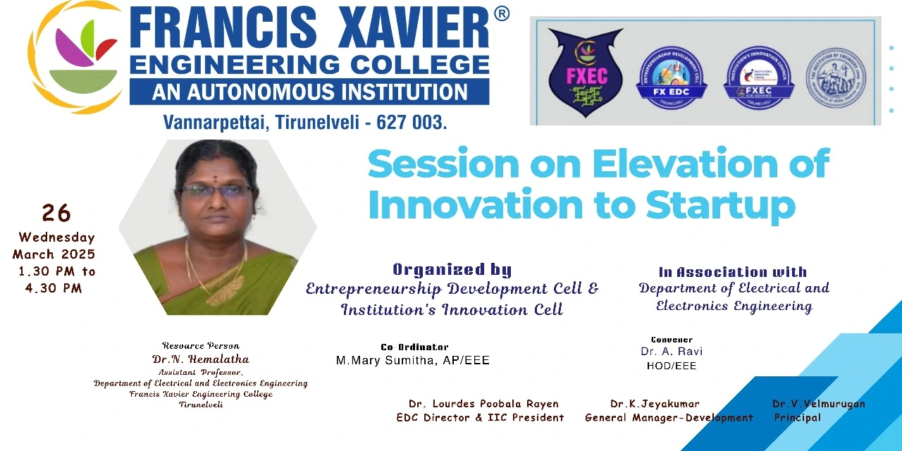 Session on Elevation of Innovation to Startup