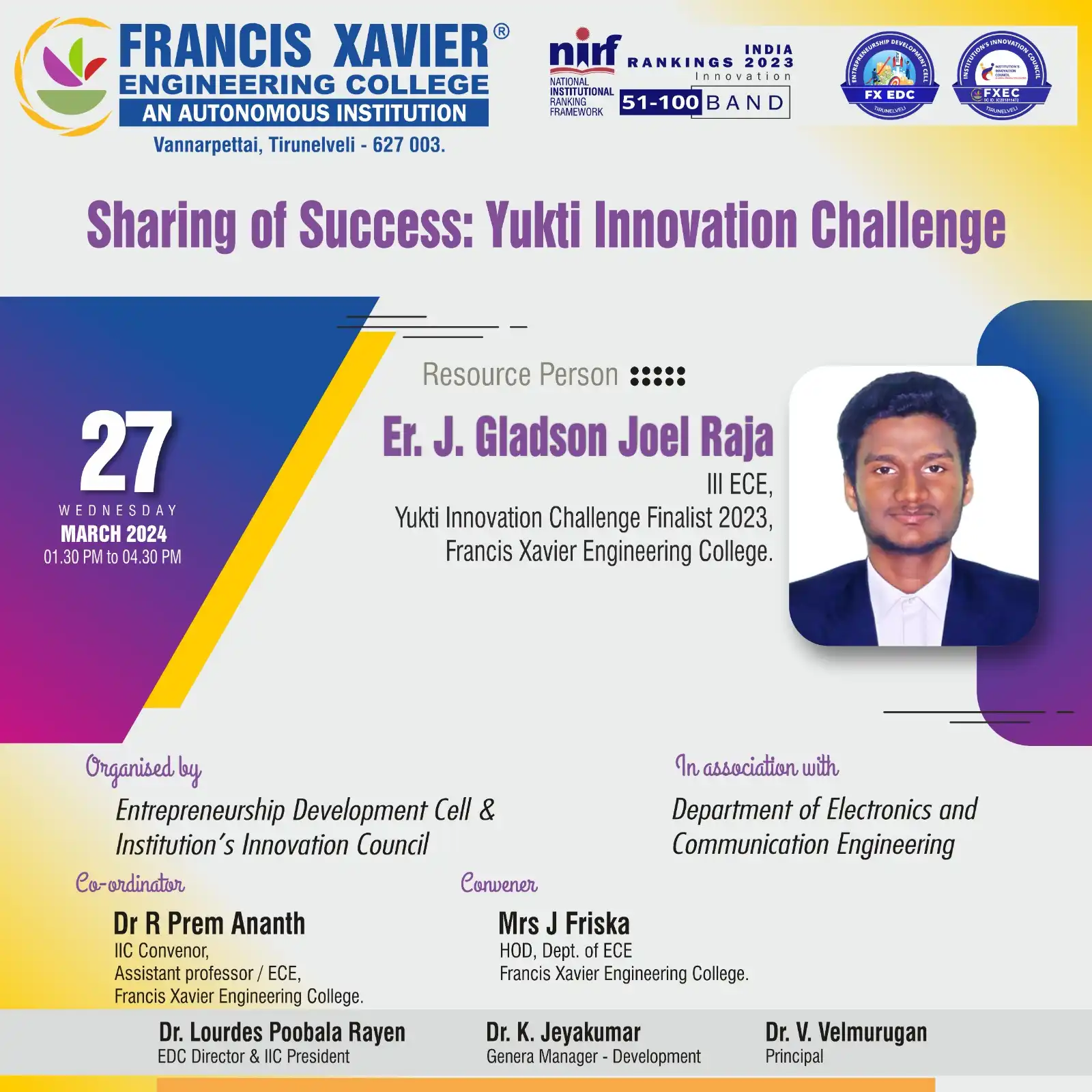 Sharing of Success: Yukti Innovation Challenge