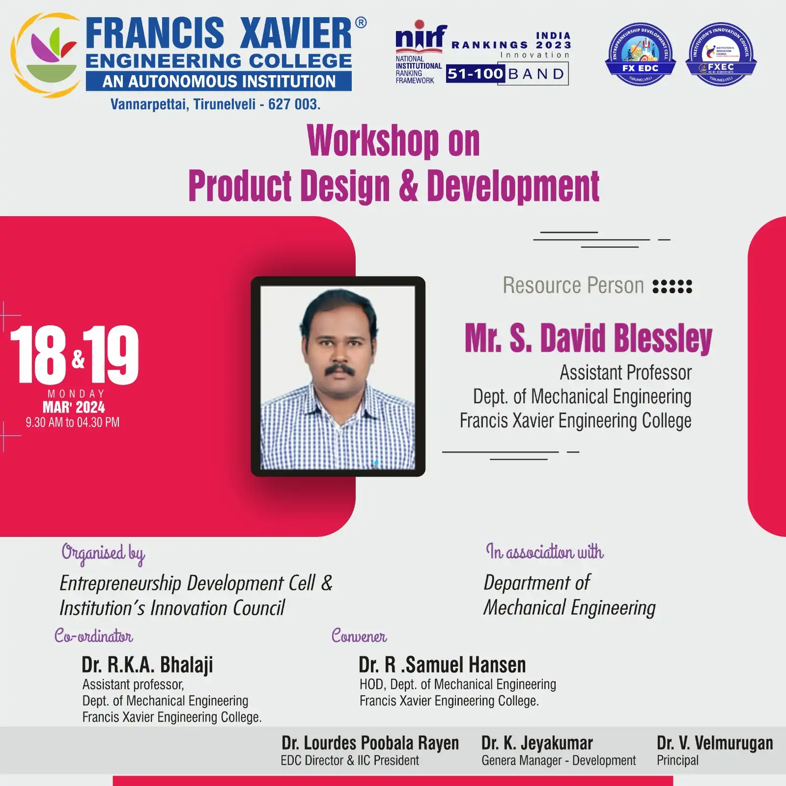 Workshop on Product Design & Development