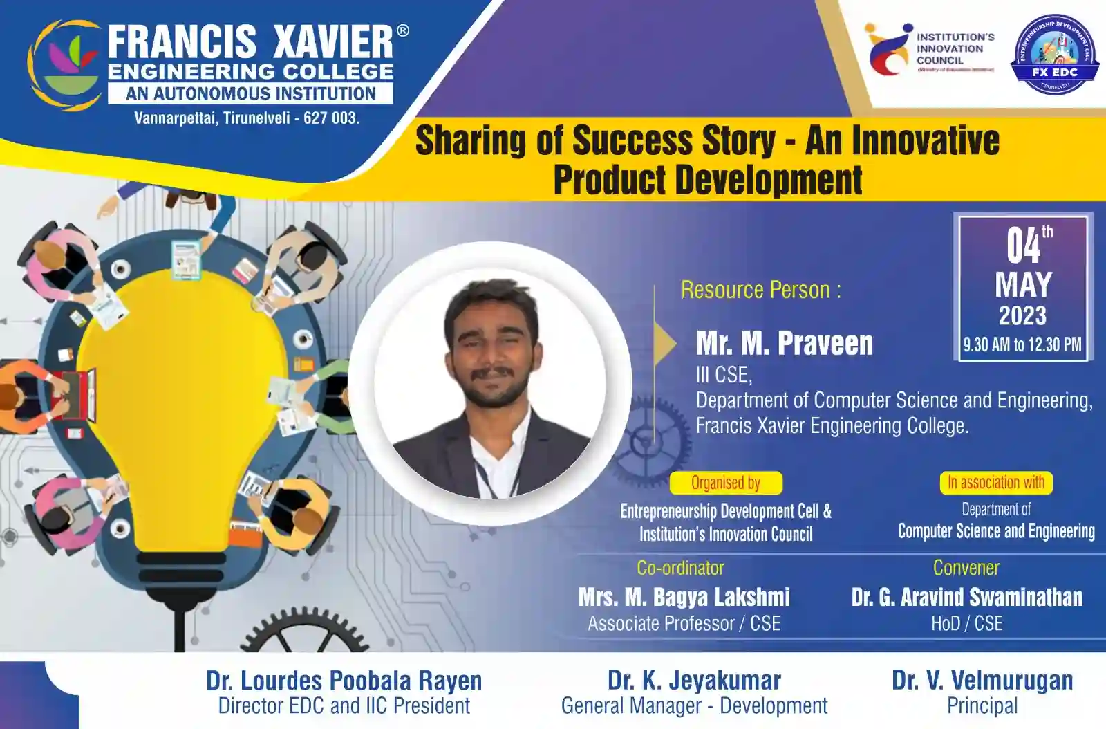  Sharing of Success Story - An Innovative Product Development