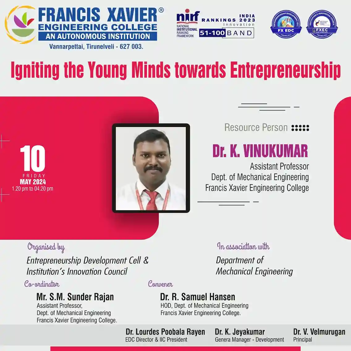 Igniting the Young Minds towards Entrepreneurship