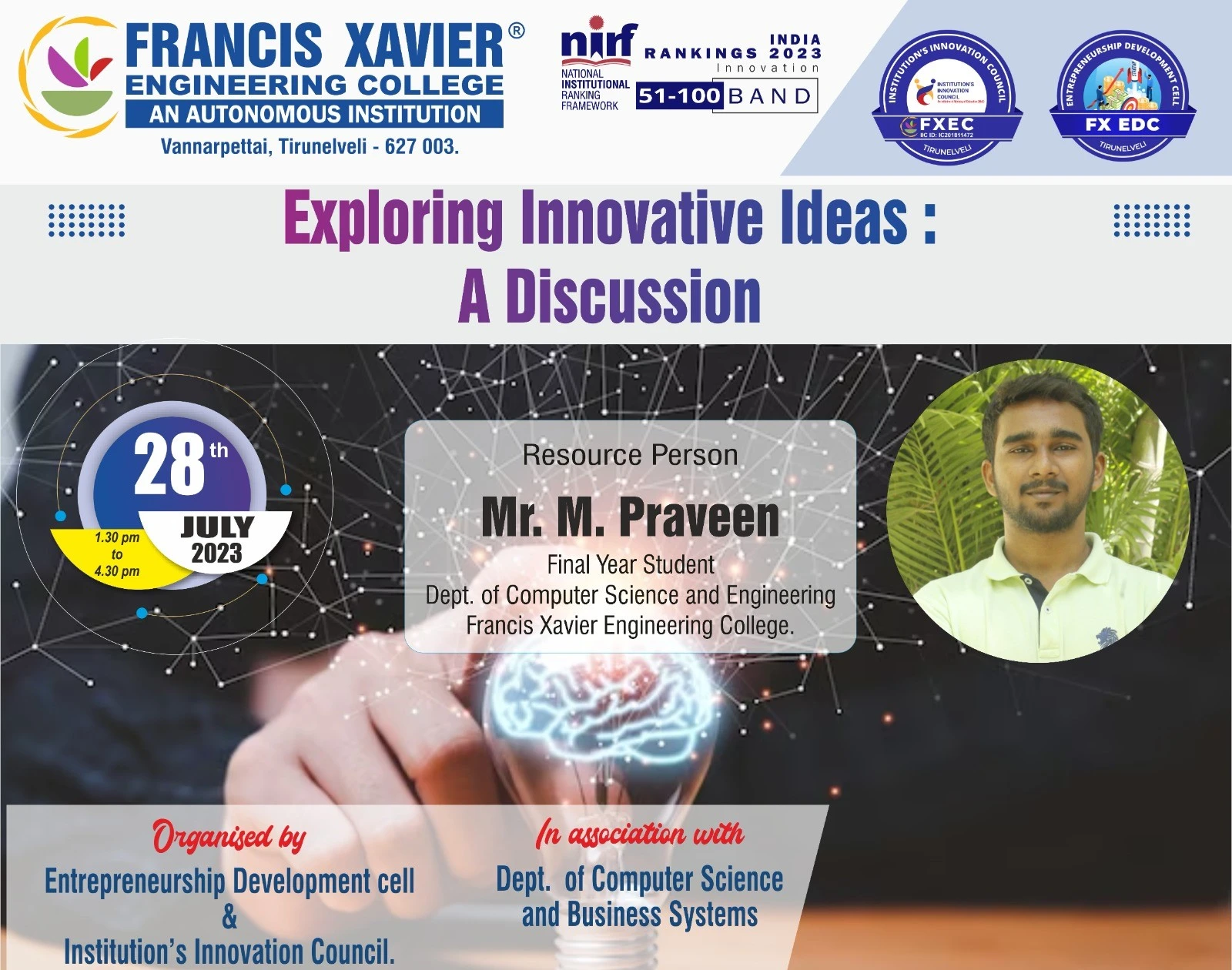 EXPLORING INNOVATIVE IDEAS- A DISCUSSION