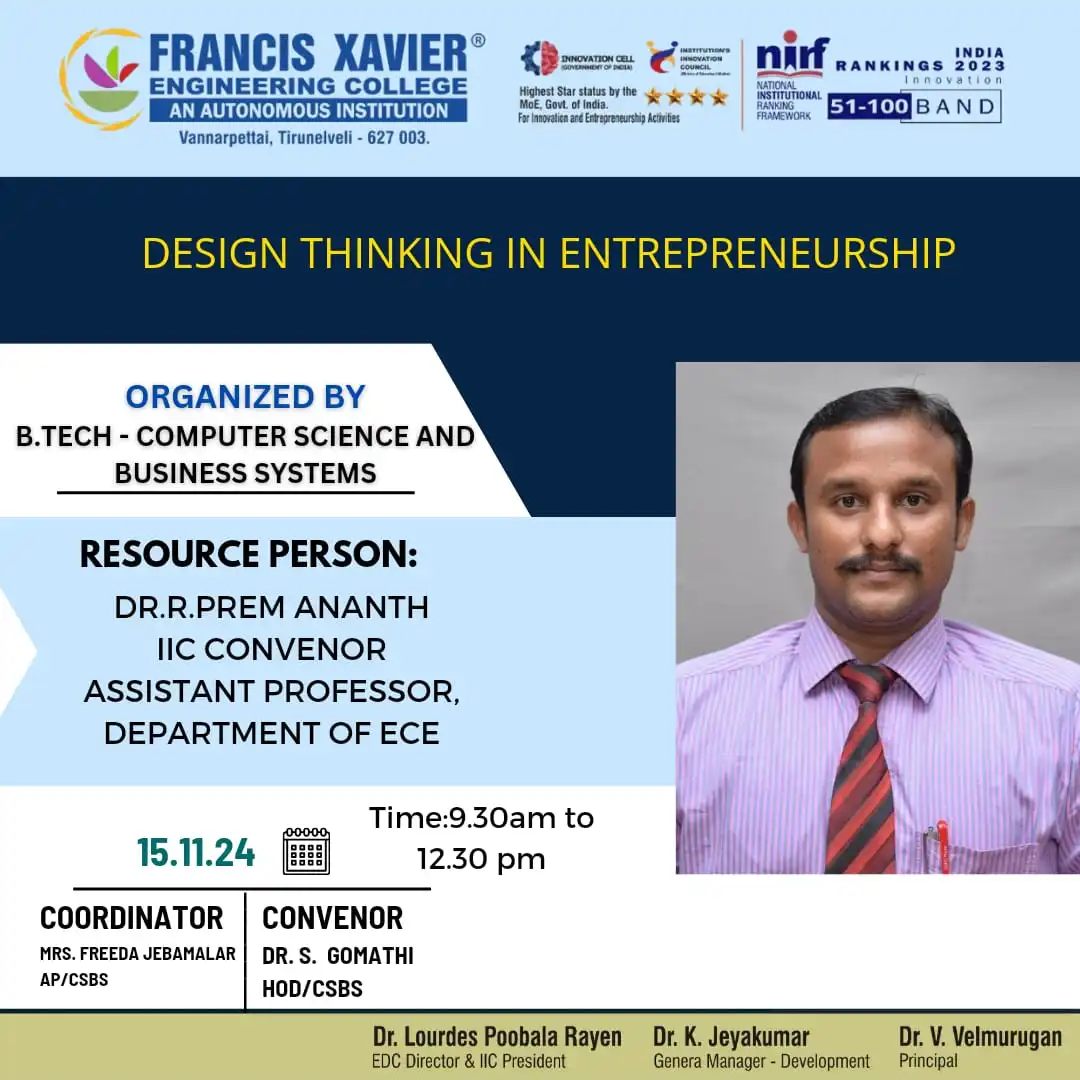 DESIGN THINKING IN ENTREPRENUERSHIP